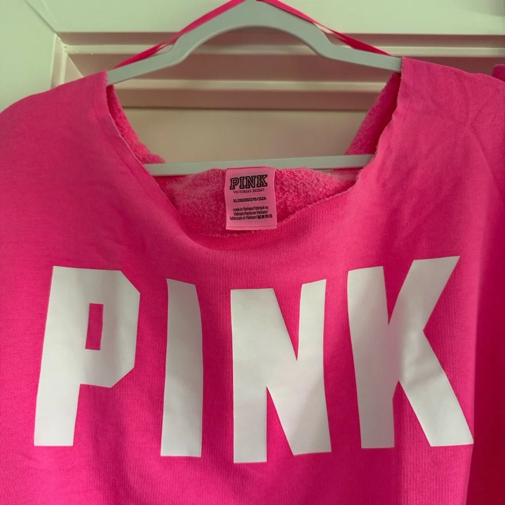 VICTORIA’S SECRET OFF THE SHOULDER LONG SLEEVE TOP & FLEECE JOGGER SET - NWOT - Picture 14 of 14